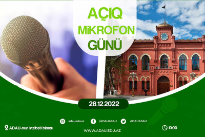 ADAU-da açıq mikrofon günü baş tutacaq
