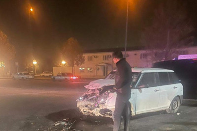 Avtomobil qəzası xəsarətlə nəticələnib