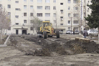 Gülüstan yaşayış massivində abadlıq işlərinə start verilib