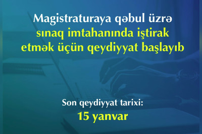 DİM-in sınaq imtahanlarına qeydiyyat başlayıb