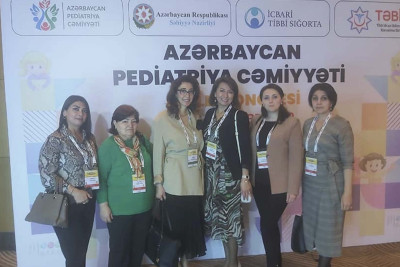 Bir sıra pediatrlar Pediatriya Cəmiyyətinin I Milli Konqresinə qatılıblar