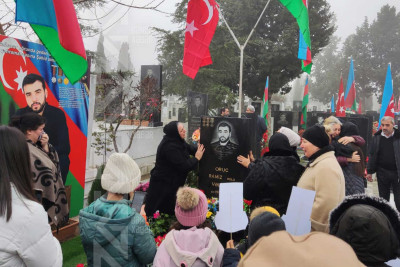 Gəncədə şəhid Oruc Vəliyevin xatirəsi yad edilib