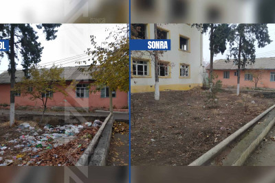 İki gün öncə işıqlandırdığımız ərazi təmizlənib