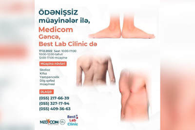 “Best Lab Clinic”də ödənişsiz müayinə təşkil olunacaq
