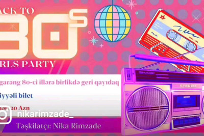 "Back To 80s Party"si keçiriləcək