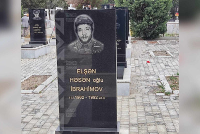 Şəhid Elşən İbrahimovun mövlududur