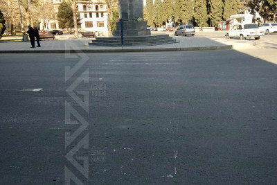 Silinmiş piyada zolağı təhlükə yaradır