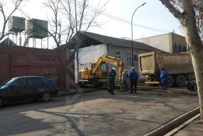 Şəhər ərazisində bəzi küçələr qazılıb