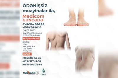 “Avropa Bərpa Mərkəzi”ndə pulsuz müayinə olacaq