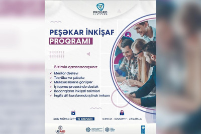 Gənclər üçün peşəkar inkişaf kursu təşkil olunur