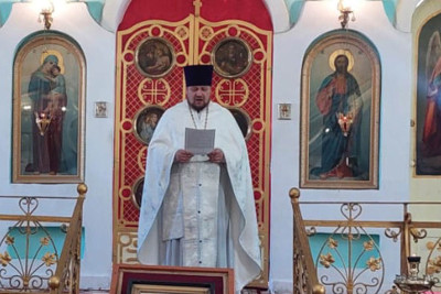 Aleksandr Nevski adına Rus Pravoslav kilsəsində Milad qeyd olunub