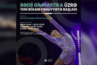 Bədii gimnastika üzrə ödənişsiz dərslər keçirilir