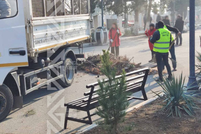 Şəhidlər xiyabanı səliqəyə salınır