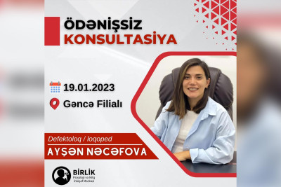 Ödənişsiz loqoped müayinəsi baş tutacaq