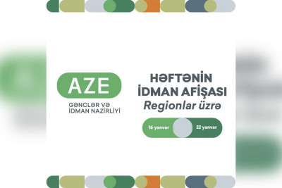 Gənclər və İdman Nazirliyi bu həftə baş tutacaq tədbirləri paylaşıb