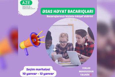 Gəncədə "Əsas həyat bacarıqları" təlim kursu keçiriləcək