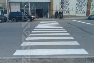 On gün öncə piyadanın vurularaq öldüyü yerdə “zebra” bərpa olunub
