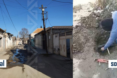Dünən işıqlandırdığımız problem bu gün həllini tapıb