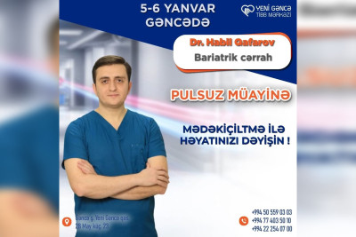 Gəncədə ödənişsiz tibbi aksiya təşkil olunacaq