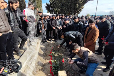 Gəncə əhli Şahin Vəliyevlə vidalaşıb