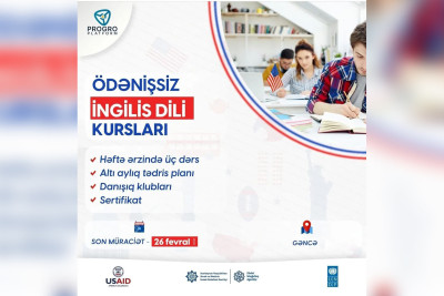 “PROGRO” III ingilis dili kurslarına qeydiyyata başlayıb