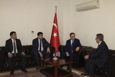 Niyazi Bayramov Recep Öztopla görüşüb