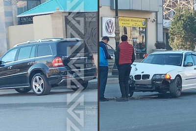 Şah İsmayil Xətai küçəsində yol-nəqliyyat hadisəsi baş verib