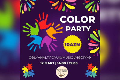 “Chashka” antikafesində “Color party” olacaq