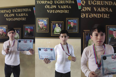 Məktəblilər Mingəçevirdə medal saxlamadılar