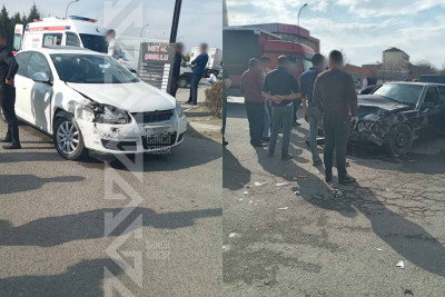 İşıqforun işləmədiyi dördyolda qəza baş verib
