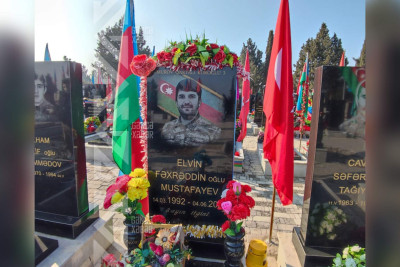 Şəhid Elvin Mustafayevin mövlududur