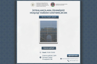 İstehlakçılara pulsuz hüquqi yardım göstəriləcək