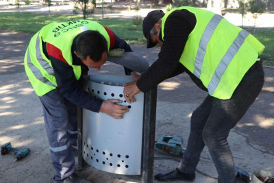 Bir müddət öncə işıqlandırdığımız baxımsız park abadlaşdırılır