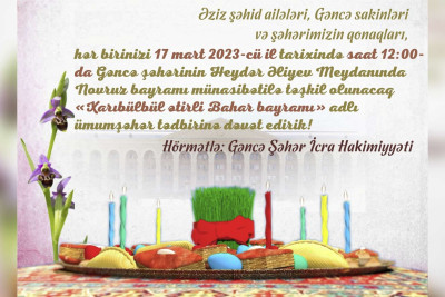 “Xarıbülbül ətirli Bahar bayramı” adlı tədbir keçiriləcək