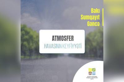 Gəncədə atmosfer havasının keyfiyyəti ölçülüb