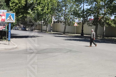 Regional Təhsil idarəsinin qarşısında “zebra” silinib