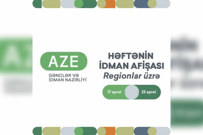 Gənclər və İdman Nazirliyi bu həftənin idman afişasını paylaşıb