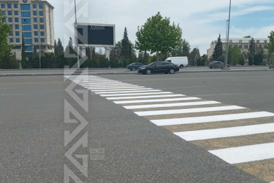 Daha bir ərazidə “zebra” bərpa olunub