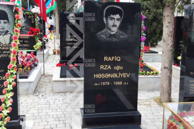 Şəhid Rafiq Həsənəliyevin mövlududur