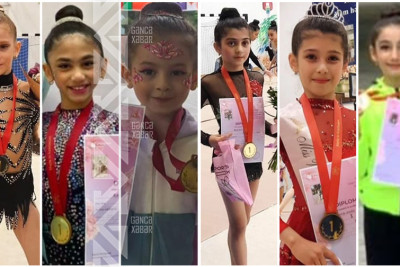 Gimnastlarımız Bakıdan 8 qızıl, 4 gümüş və 1 bürünc medalla dönüblər