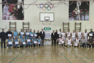 Fiziki tərbiyə müəllimləri arasında voleybol yarışı baş tutub