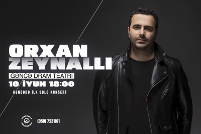 Orxan Zeynallının Gəncədə ilk solo konserti olacaq