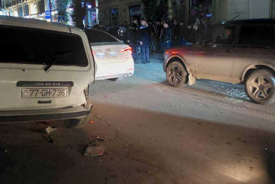 İki “Niva” toqquşub: biri aşıb