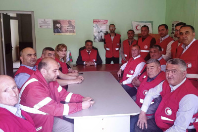Qızıl Aypara Cəmiyyətinin Gəncə Regional Mərkəzində tədbir keçirilib