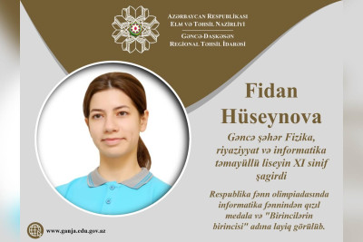 Gəncəli şagird "Birincilərin birincisi" olub