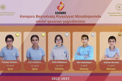 FRİTL şagirdləri beynəlxalq müsabiqədə 5 medal əldə ediblər