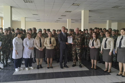 Hərbi hissədə intellektual yarış təşkil olunub