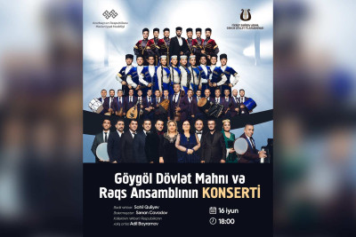 “Göygöl” Dövlət Mahnı və Rəqs Ansamblının konserti keçiriləcək