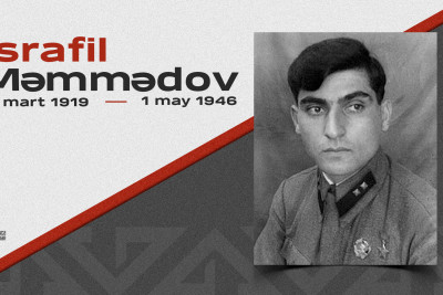 Bu gün Sovet İttifaqı Qəhrəmanı adını alan ilk azərbaycanlı İsrafil Məmmədovun anım günüdür