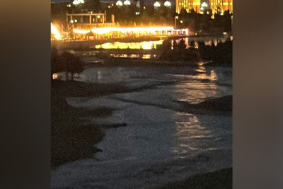 Heydər Əliyev Park-Kompleksinin yaxınlığında yolu su basıb
